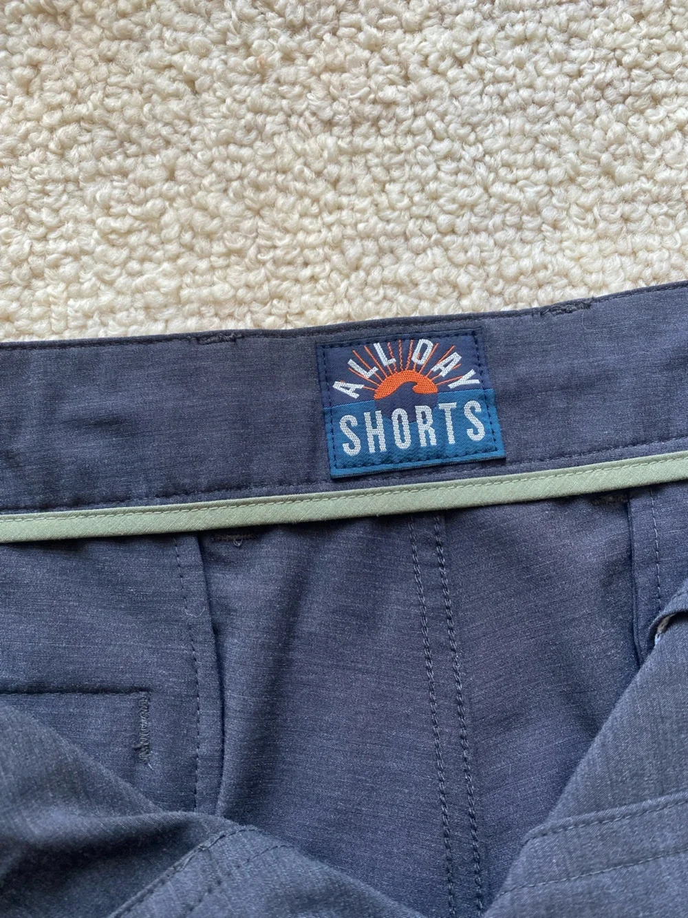 Faherty All Day Shorts 34 Mens Gray